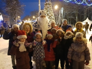 На открытии Новогодней деревни