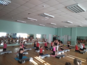 Открытое занятие на степ-платформах