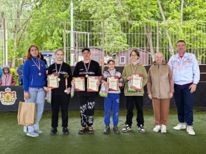 В Лесопарке прошло первенство города по европейским командным городкам